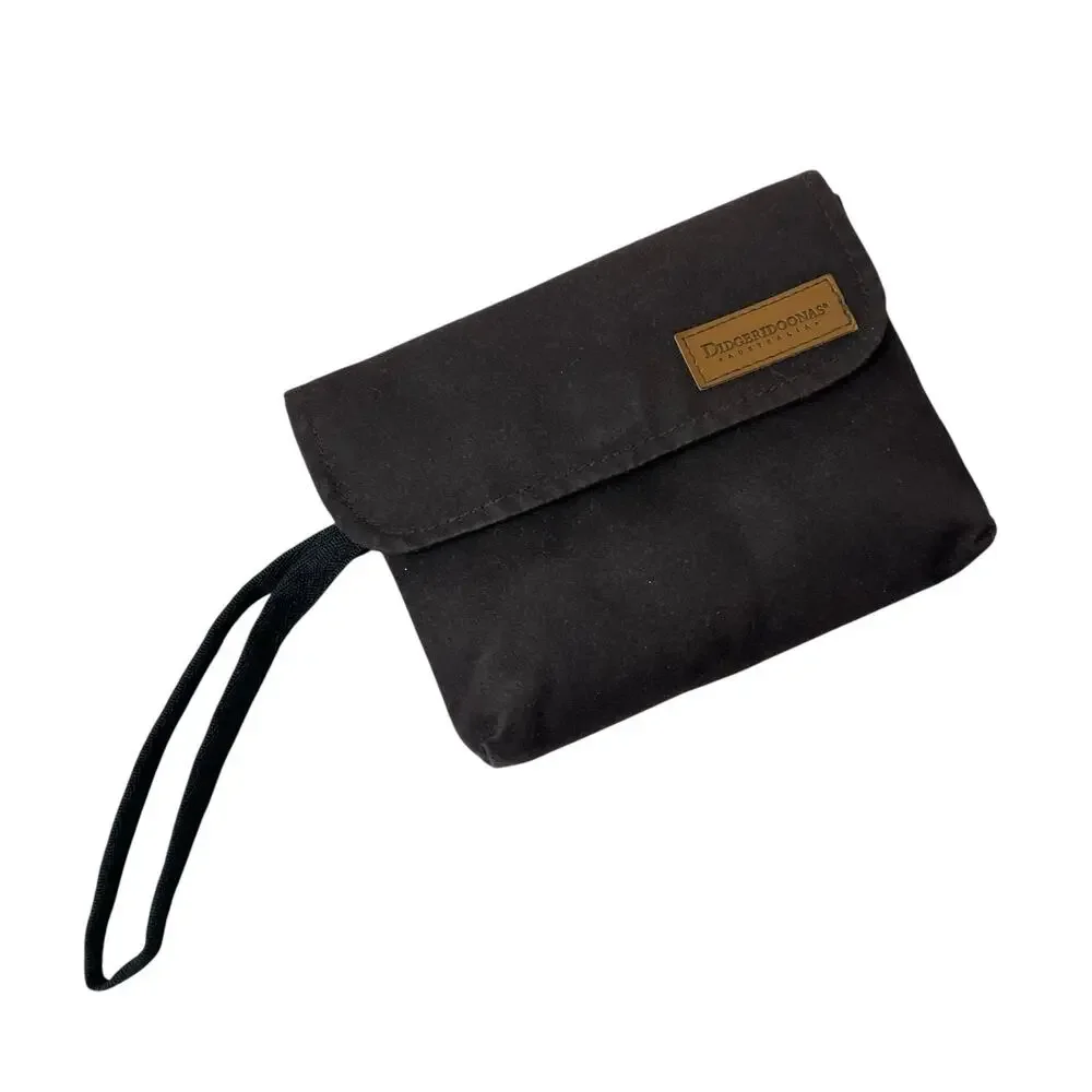 Didgeridoonas Insulated Pouch Brown Wristlet Oiled Cotton Wool Australia